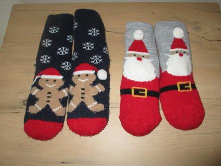Ponožky  2 x - vánoční, 28