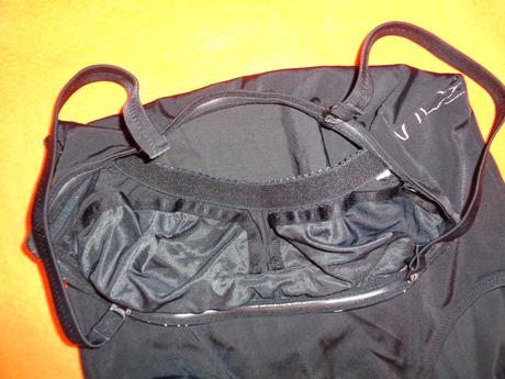 Luxusní černé jednodílné květované plavky, 36