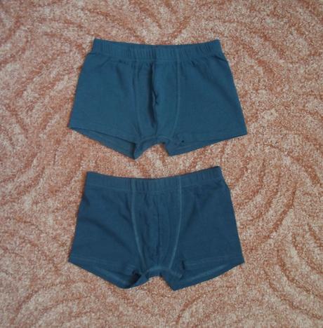 Modré trenky trenýrky boxerky - 122, 128 - 2 kusy, 122