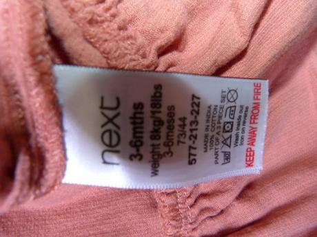 Manšestrové šatičky liška vel.68, next,68