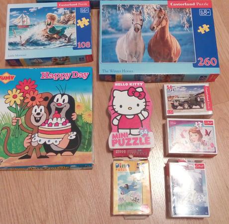 Puzzle věk 4 - 8 let,