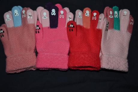 Strečové rukavice prstové ,v.110-134, 110 / 116 / 122 / 128 / 134