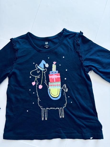 Triko modré vánoční - v.5 let gap, 110