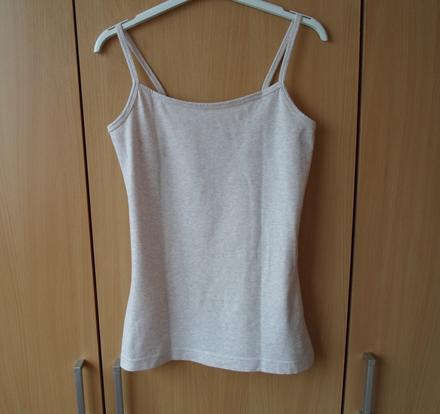 Béžové tričko tílko top, 38