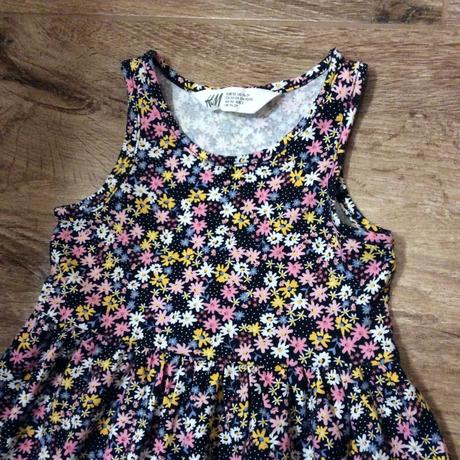 Bavlněné květinkové šaty h&m, h&m,92