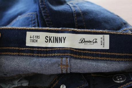 Džíny vel. 4 - 5 let, primark,110