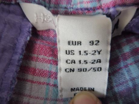 Šortky, h&m,92