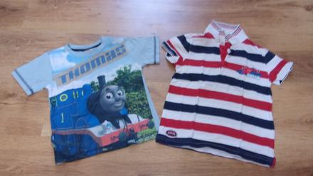 Trička vel. 104/110, nošené a prané, vše s krátkým, 104