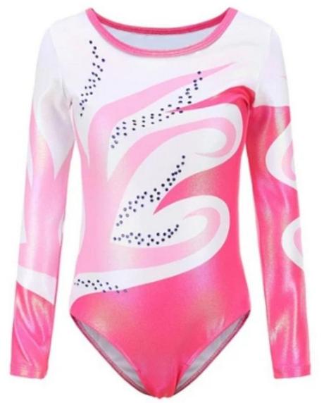 Nový cvičební gymnastický trikot na 5-6let, 116 / 122