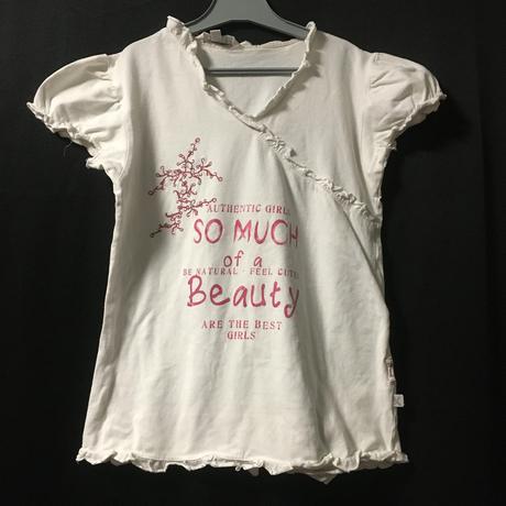 Vel. 140 bílé zdobené triko, 140