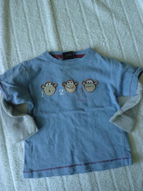 Tričko s opičkami, next,80