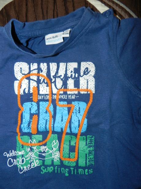 Tričko krátký rukáv krab, 86