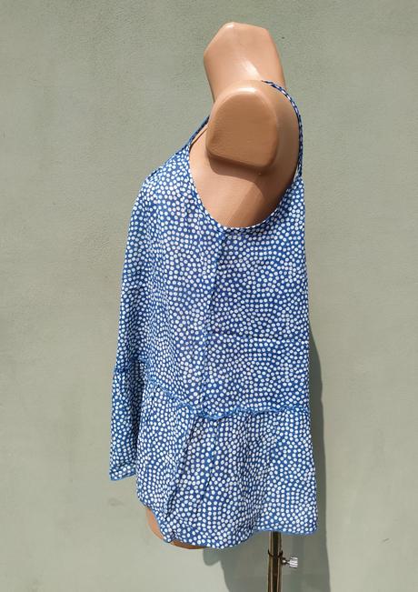 Volný puntíkatý top tunika f&f - vel.38, f&f,38