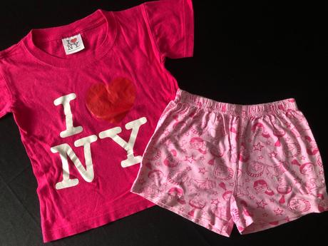 Vel. 104 růžový letní komplet, 104