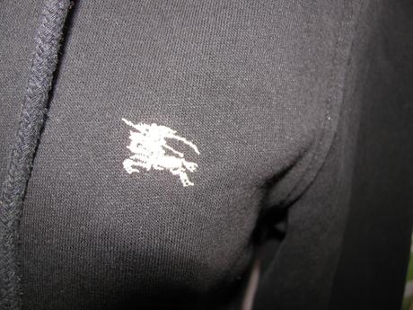 Dámská černá tepláková mikina s kapucí burberry, burberry,xl