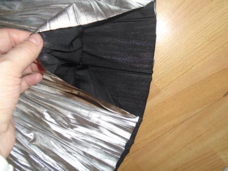 Luxusní stříbrná sukně plisovaná vel 146/152, pepco,146