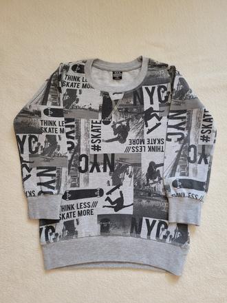 Tenčí mikina s motivy skateboardu, 128