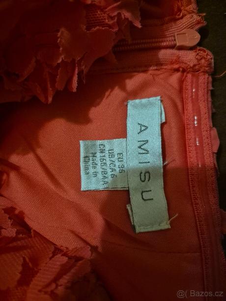 Šaty bez ramínek amisu 36, amisu,36