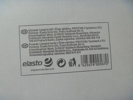 Nový létající talíř/frisbee s obrázkem milka,
