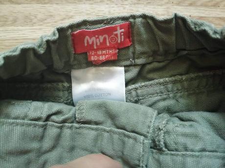 Kapsáče/plátěné kalhoty minoti vel. 80/86, minoti,80