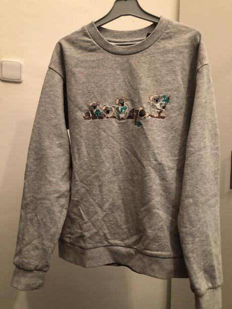 Šedá mikina s koalkama, 164