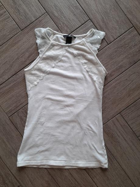 Dámské tílko s krajkou zn. hm, vel. xs, h&m,34