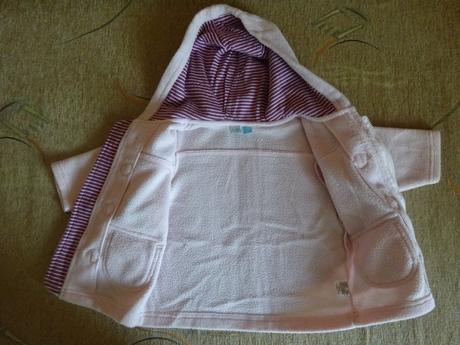 Fleesový kabátek s kapucí, vel.74, 74