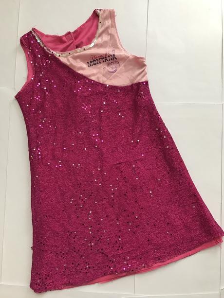 Vel.asi 4/5 let - k8/ kostym šaty hannah montana, 