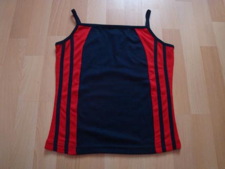 Tílko letní - červeno-tm.modré, vel. s, s