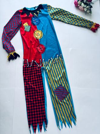 An3/ kostým klaun halloween- v.9/10 let,