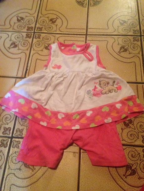 Letní kraťáskový overal lvíče, srdíčka vl. 74 - 80, disney,74