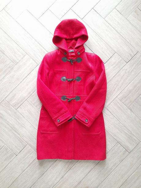 Červený podzimní/zimní kabát, f&f,38