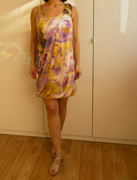 Saty zluto-fialove vel.34, h&m,34