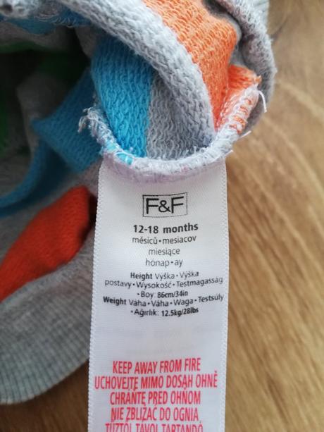 Pruhovaná mikina s kapucí, f&f,86