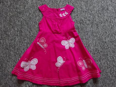 Letní šaty s motýlky, vel. 86, 86
