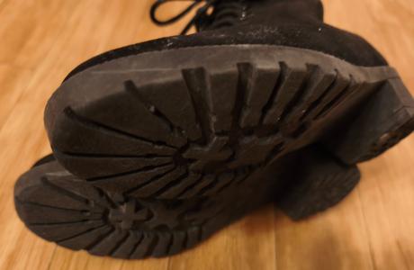 Černé kotníkové boty vel. 36, h&m,36
