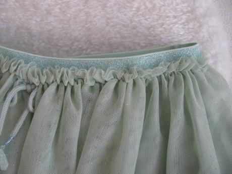 Krásná tylová mátová sukně s třpytkou h&m, h&m,140