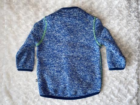 Modrá pletená fleecová mikina liegelind, 74