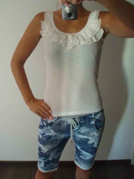 Modré maskáčové/army kraťasy z itálie, m