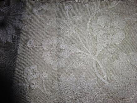 Přírodní silná bavlna s výšivkou 21 x 276, 