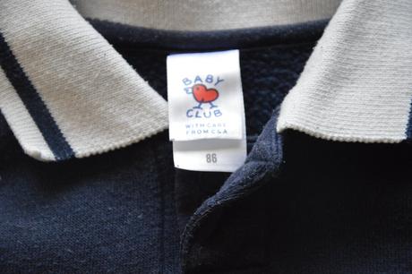 Mikina mikinka silnější triko s límečkem, c&a,86