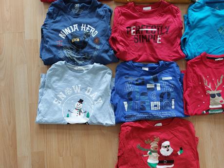 Sada, set triček s dlouhým rukávem, 140, 17ks, coccodrillo,140