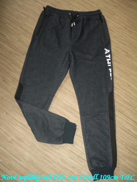 Nové tepláky t&c 2xl cca vel.170, 170