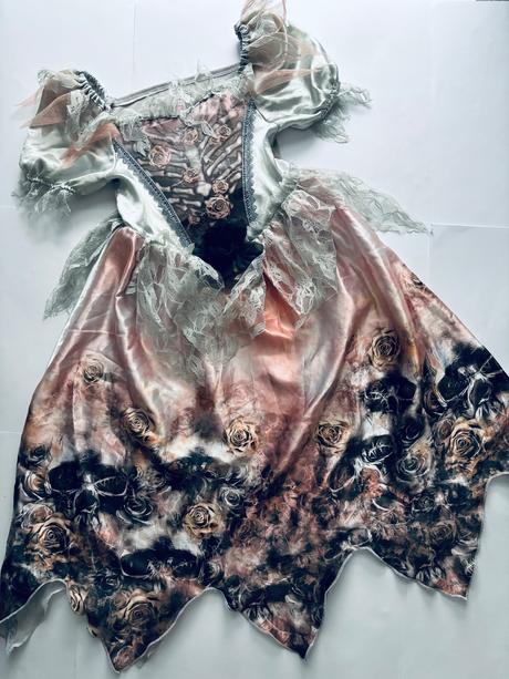 An16/ kostym nevěsta kostlivka - v.8/9 let, 