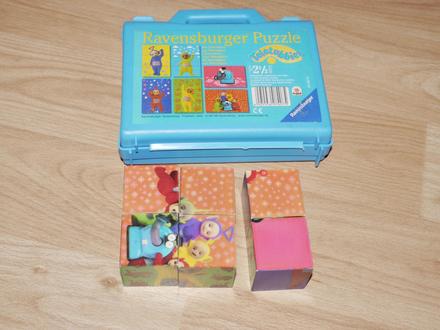 Maly kufrik s kostickami-puzzle-kosticky- na cesty,