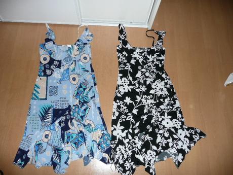 Letní šaty uni velikost květy s-l 3x, m