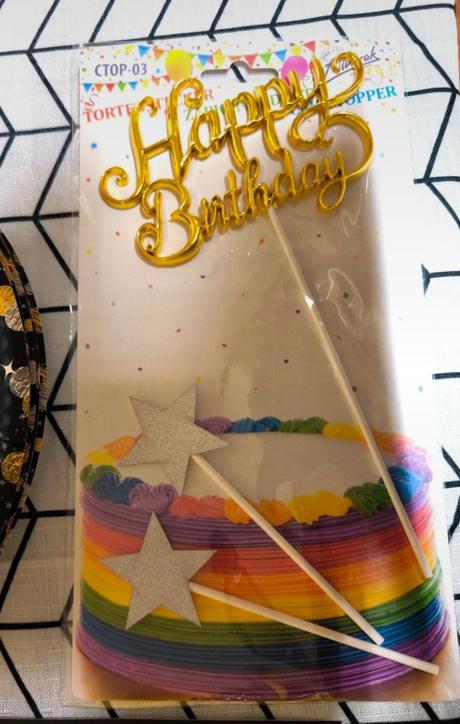 Narozeninová párty sada stříbrno-zlatá,