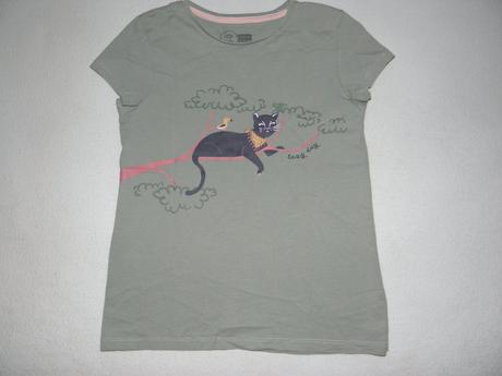 Dívčí tričko s kočkou zn. little kids vel.134, 134