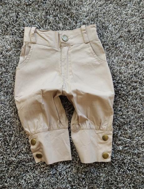 Letní tenké plátěné kalhoty / pláťáky pod kolena, 80