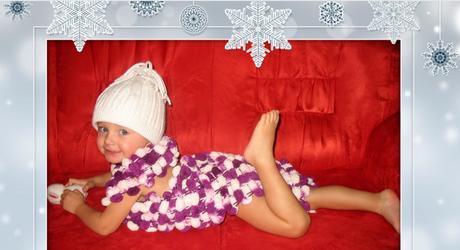 Pletená maxi šála, 